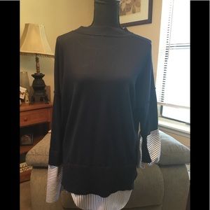 Sweater/blouse combo. Great with jeans